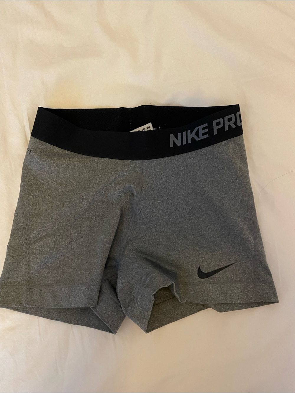 Nike Pro Grey Women's Spandex with Black Waistband